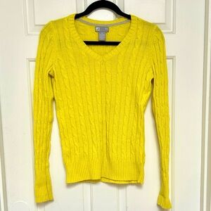 JC Penney Yellow Wool Blend Sweater Small